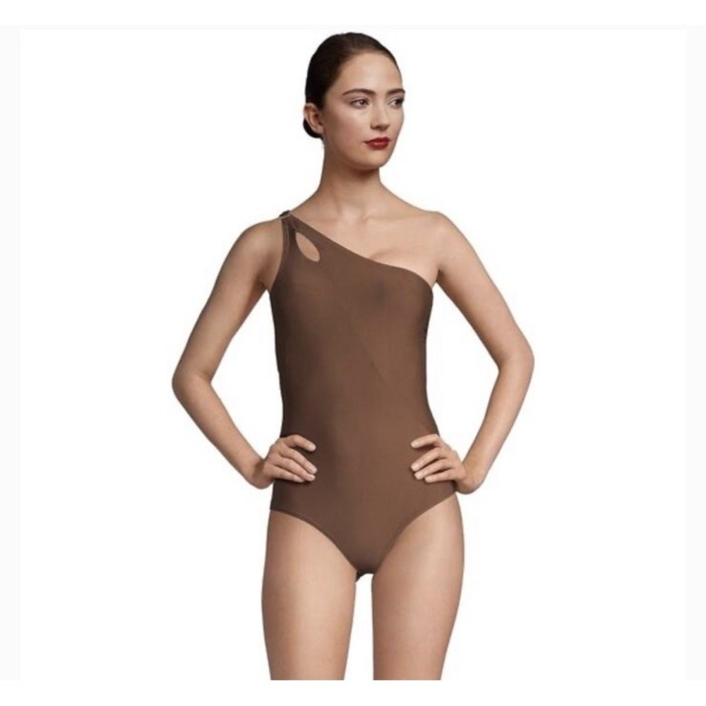 Lands' End One Shoulder One Piece Swimsuit,‎ Women's Plus Size 16